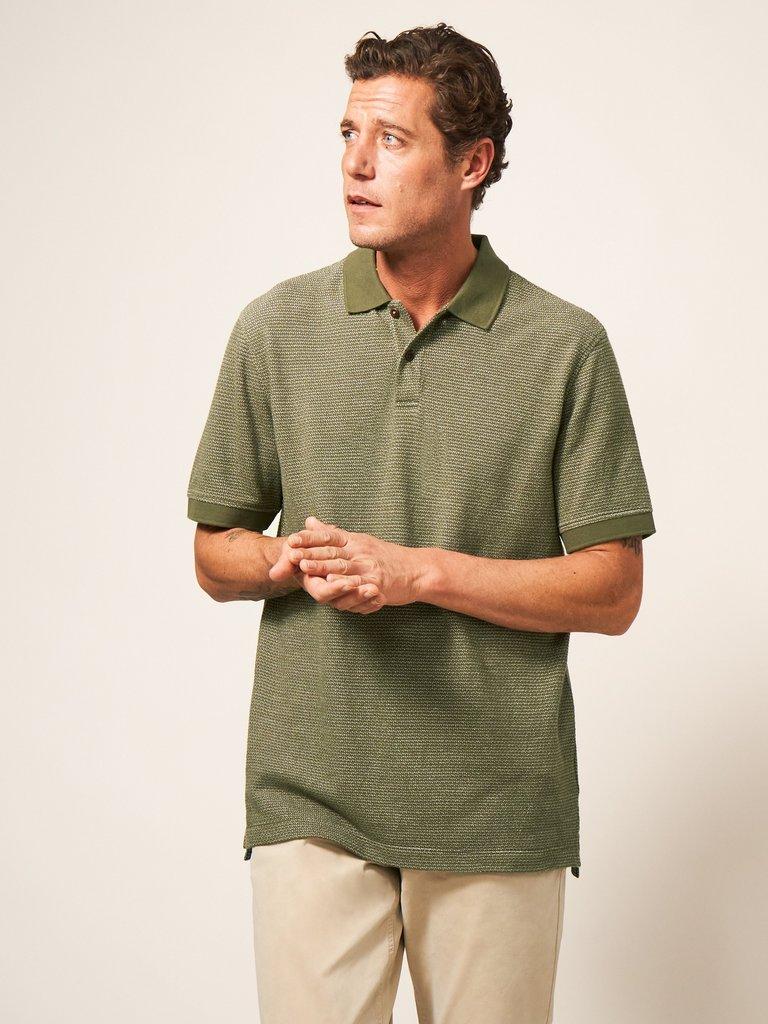 Micro Dot Polo in KHAKI GRN - LIFESTYLE