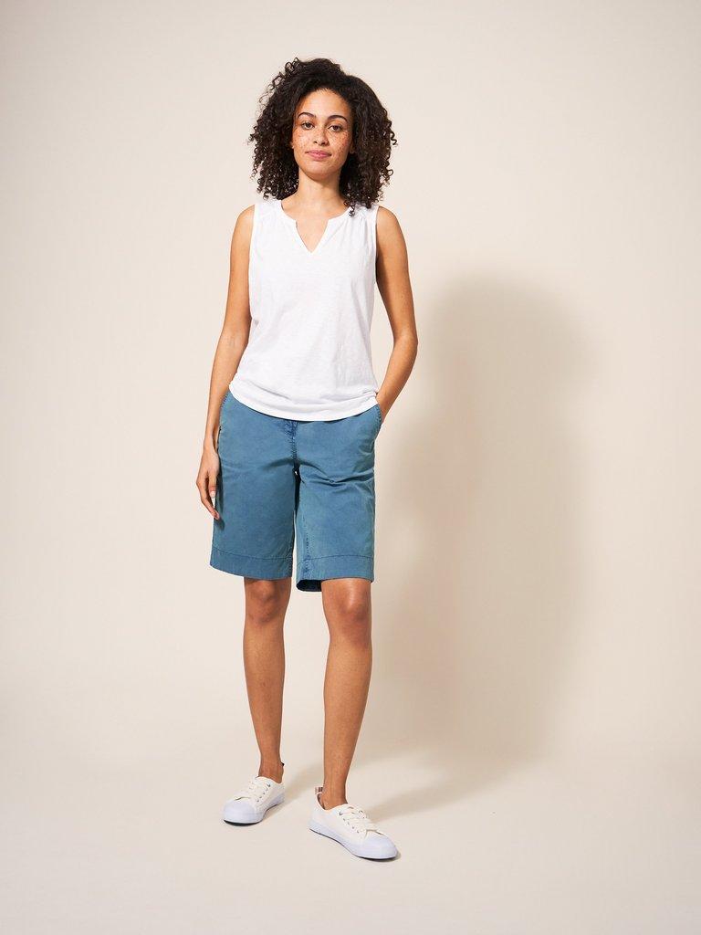 Mid length chino shorts on sale