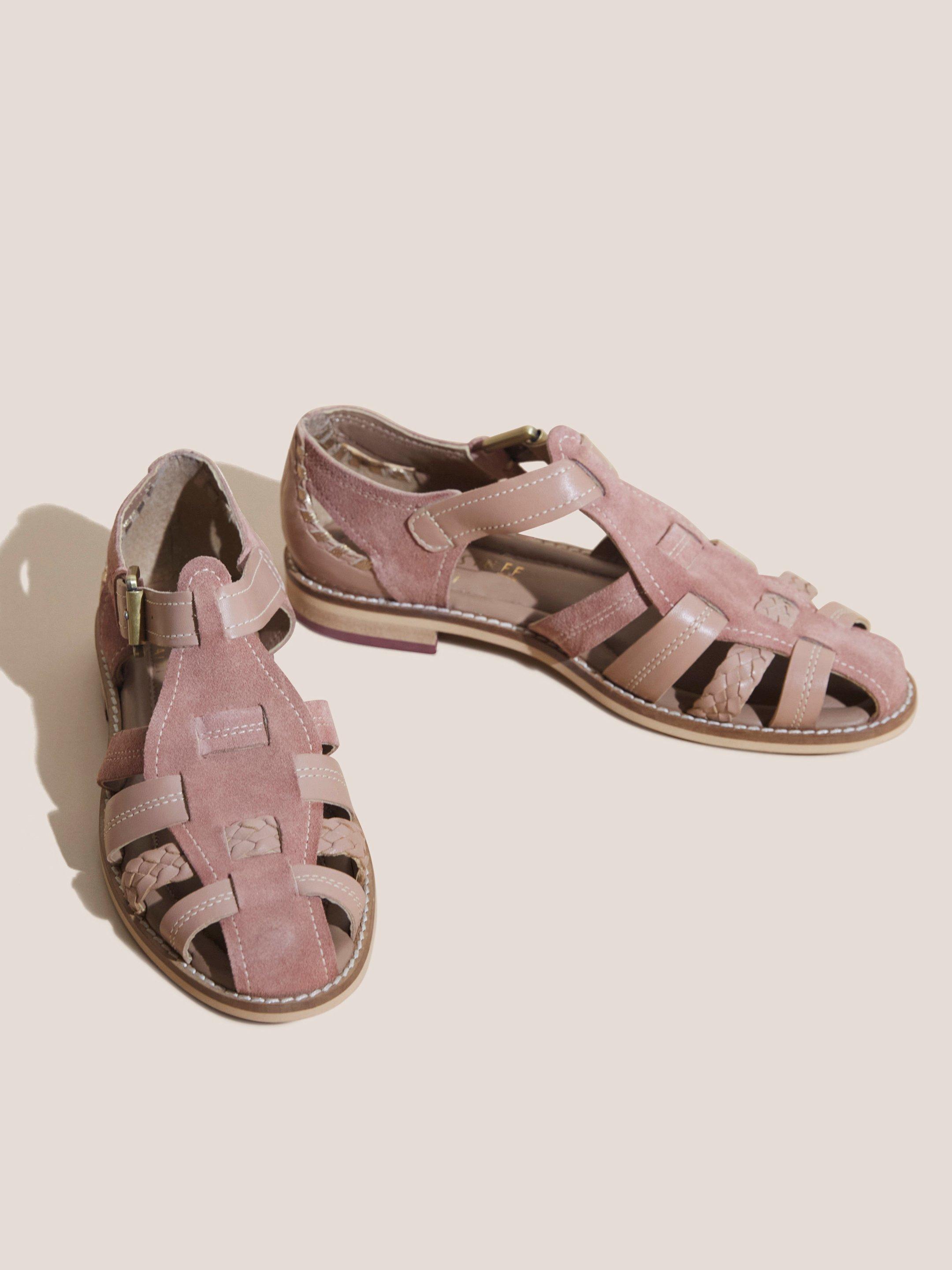 Fisherman Shoe in MID PINK - FLAT FRONT