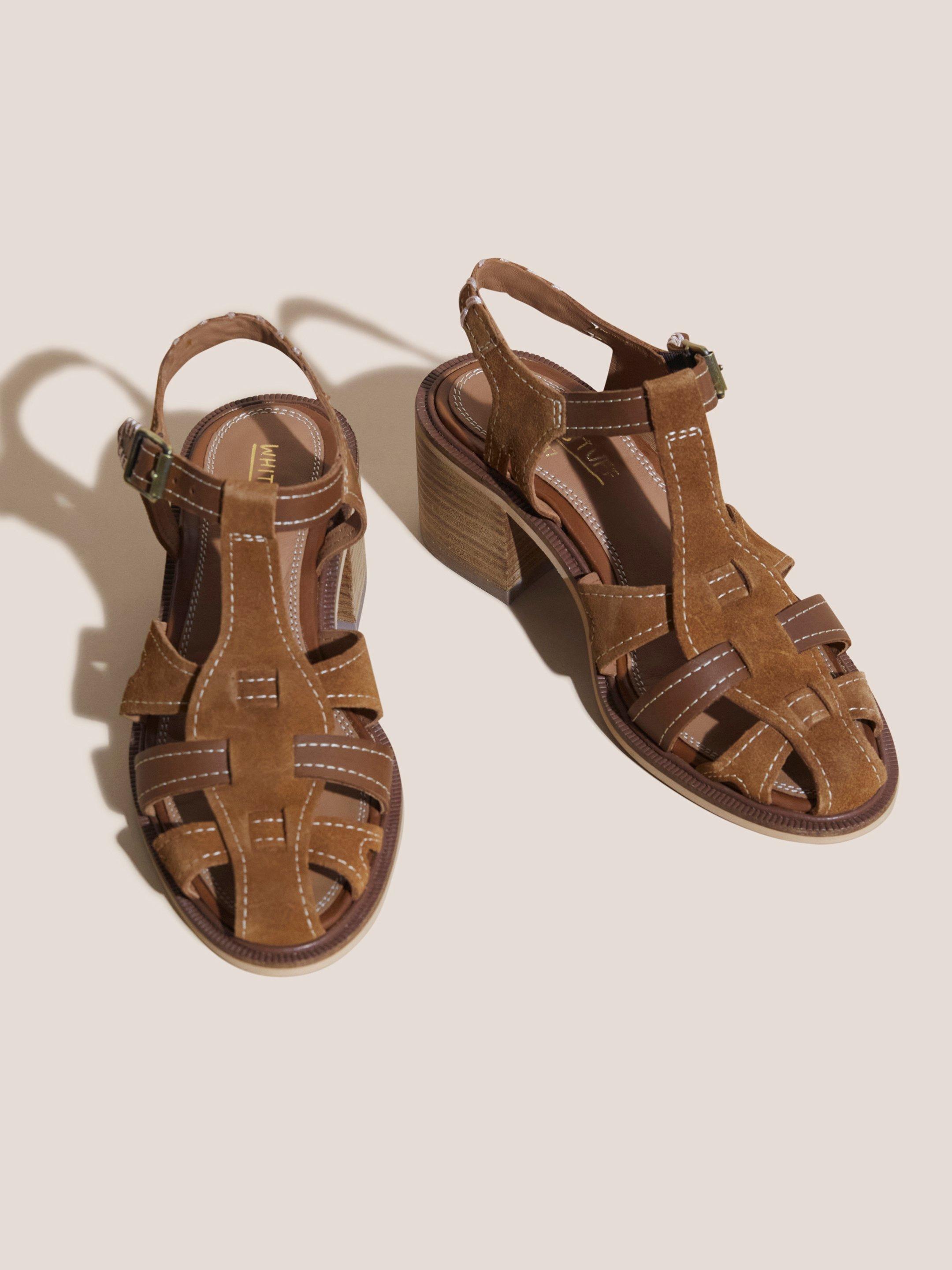 Heeled fisherman store sandals