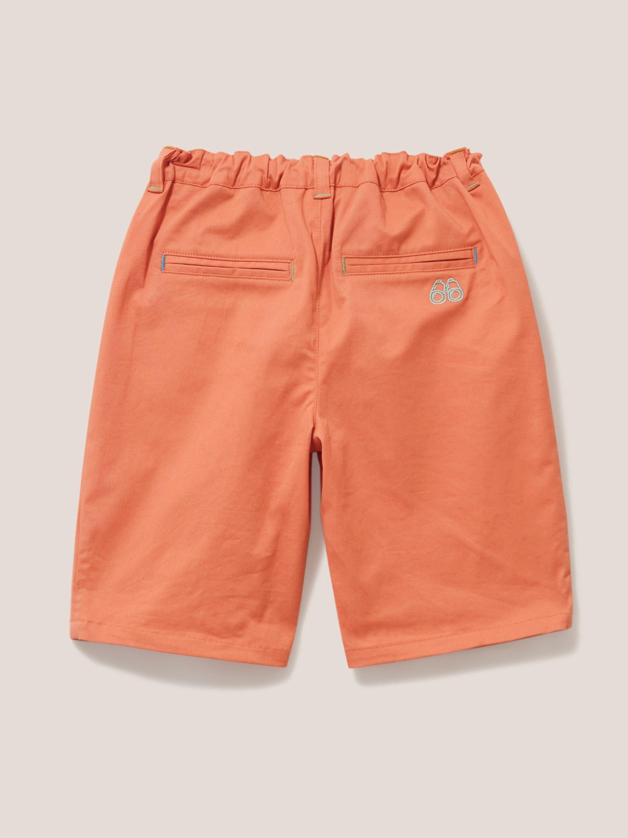 Cole Chino Short in MID CORAL - FLAT BACK