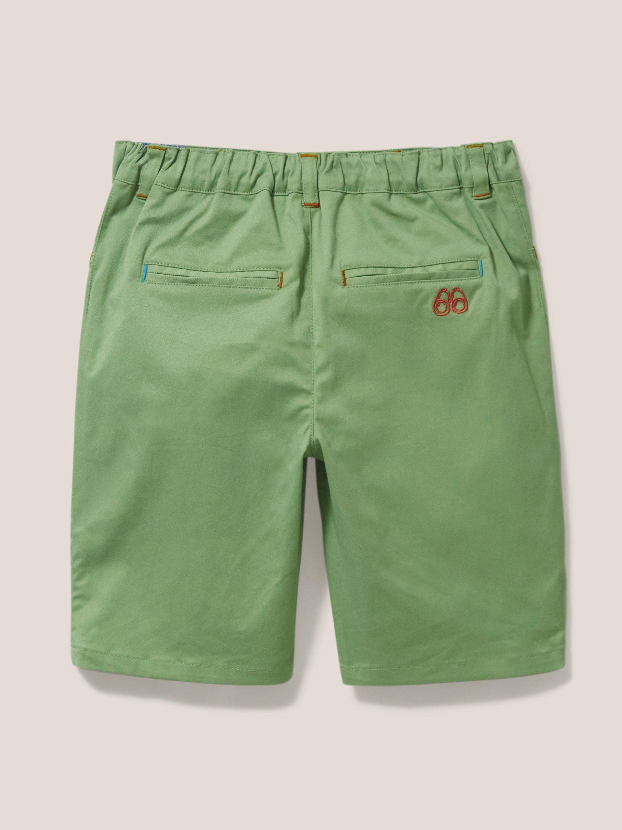 Cole Chino Short in MID GREEN - FLAT BACK