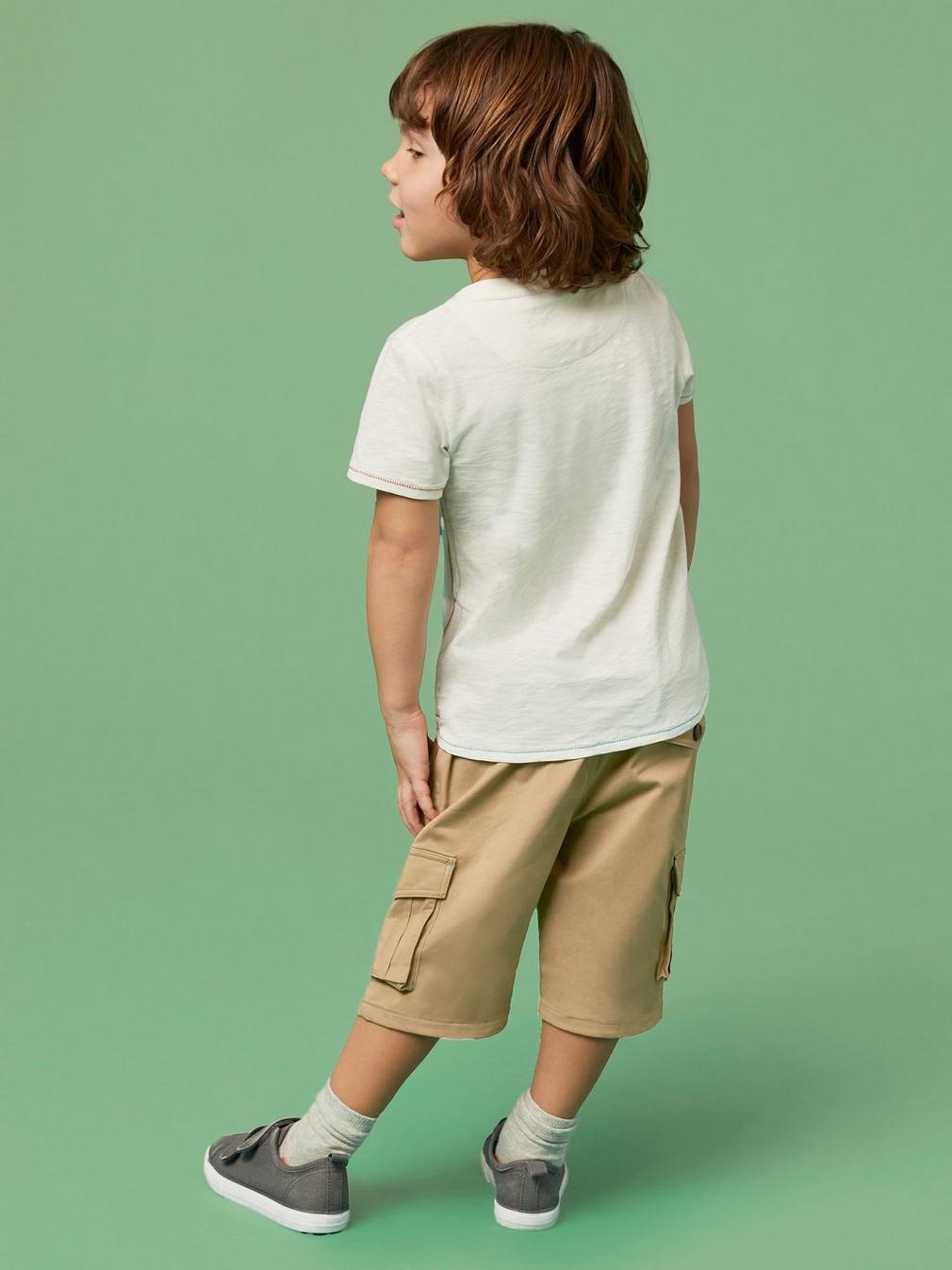 Carter Cargo Short in LGT NAT - MODEL BACK