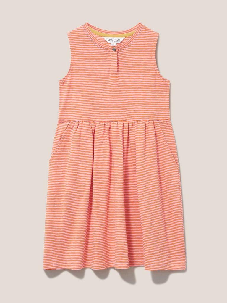Casey Striped Sleeveless Dress in PINK MLT - FLAT FRONT
