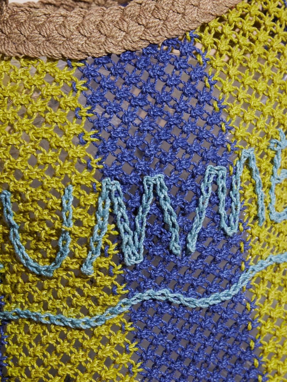Summer Jute Macrame Shopper in NAT MLT - FLAT DETAIL