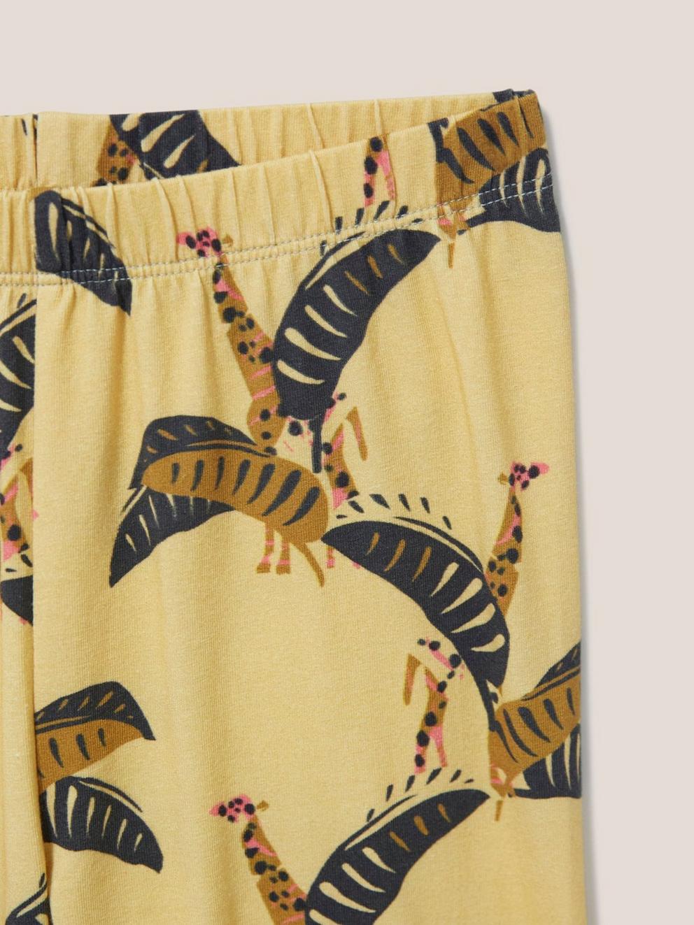 Printed Leggings in YELLOW MLT - FLAT DETAIL