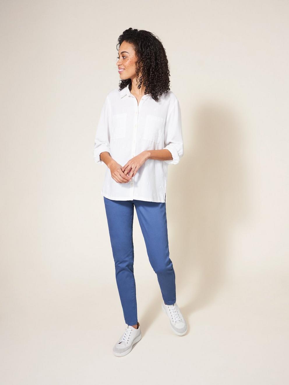 Janey Skinny Leg Jegging in MID BLUE - LIFESTYLE