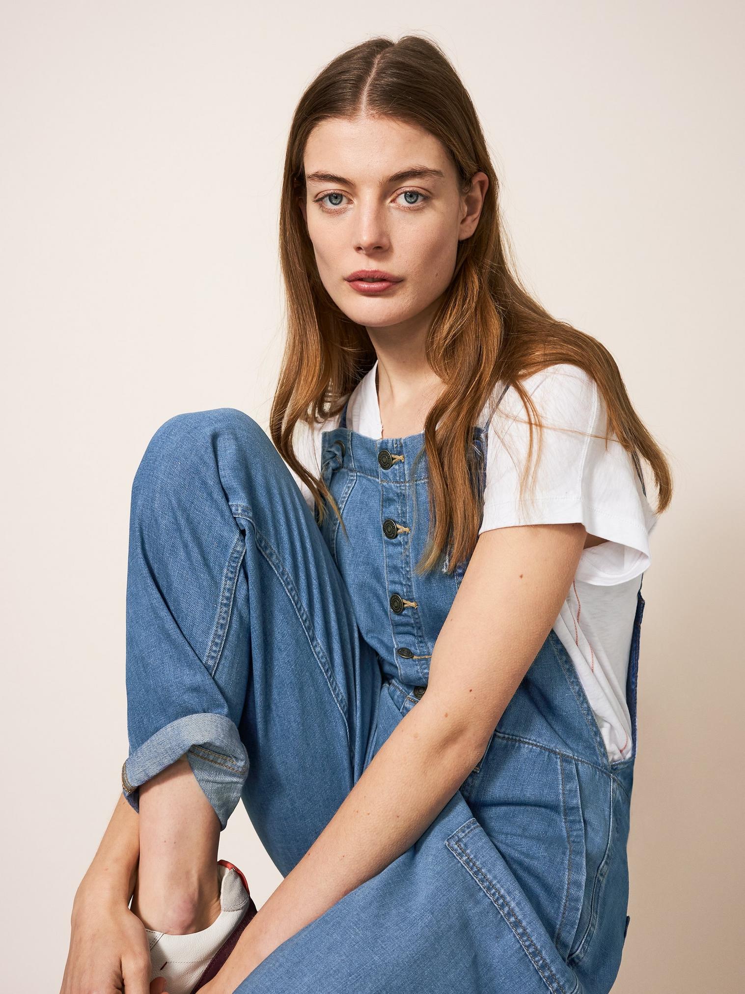 Cotton cheap linen dungarees