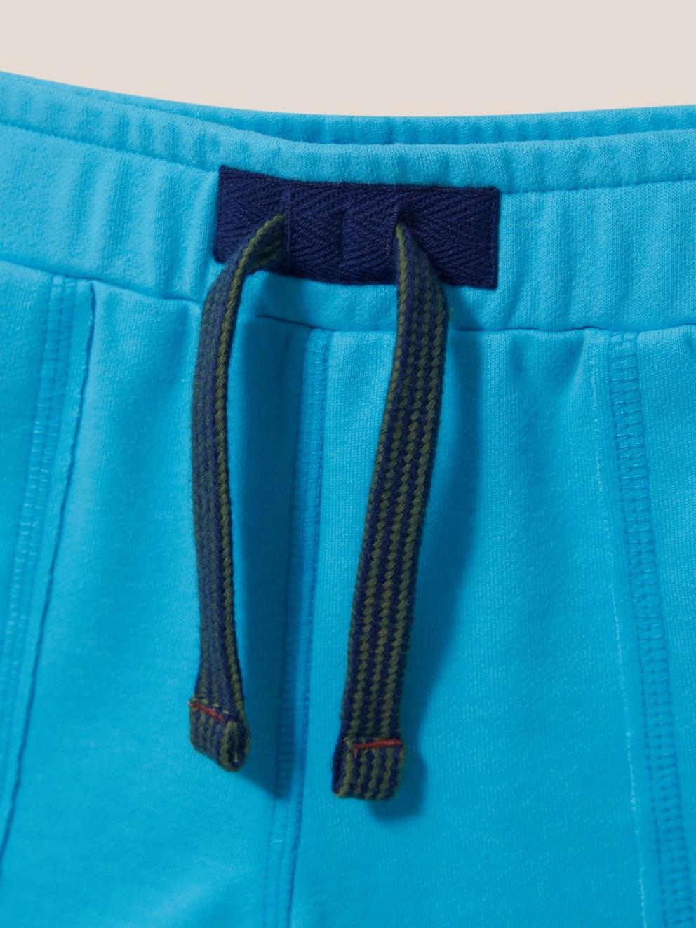 Jersey Short in BRT BLUE - FLAT DETAIL