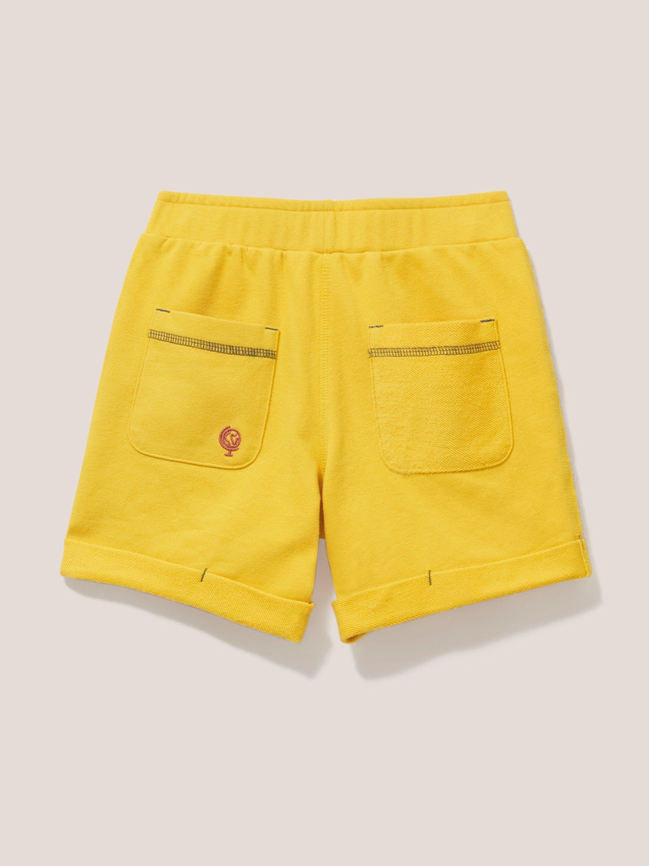 Jersey Short in MID YELLOW - FLAT BACK