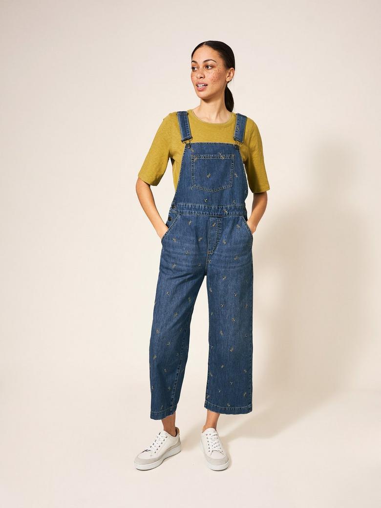 Womens cropped dungarees sales