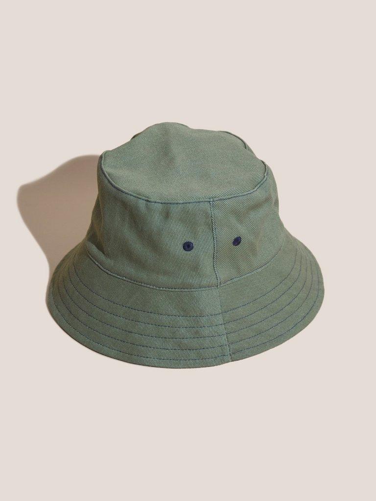 Reversible Packable Bucket Hat in DARK NAVY - MODEL FRONT