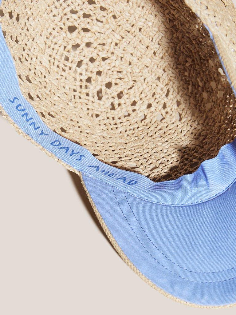 Woven Baseball Cap in LGT NAT - FLAT DETAIL