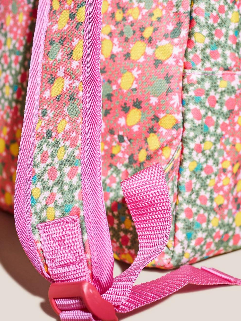 Girls Backpack in PINK MLT - FLAT DETAIL