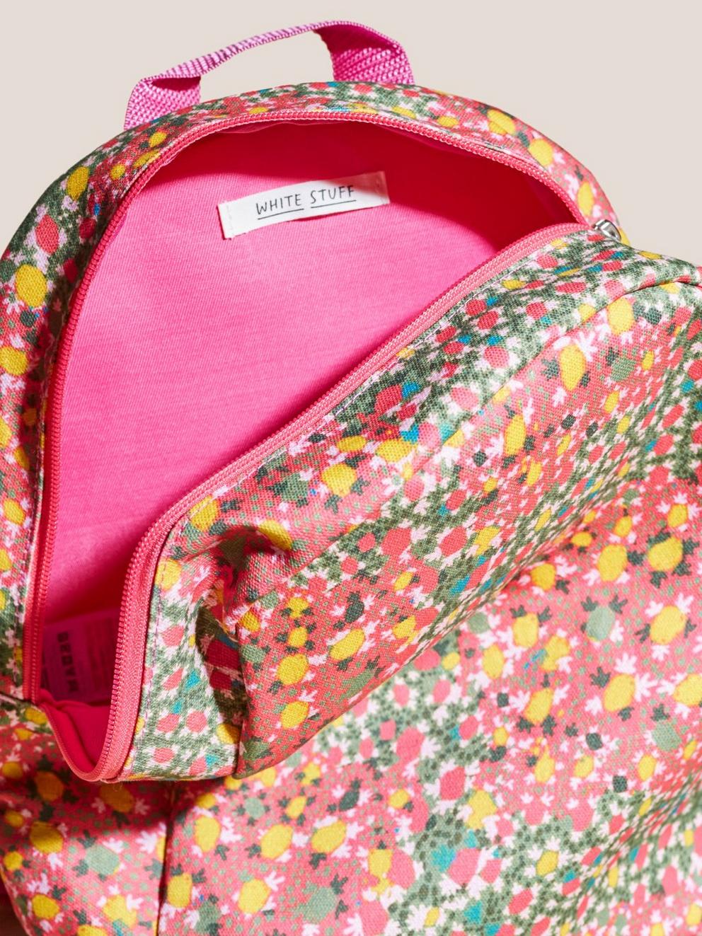 Girls Backpack in PINK MLT - FLAT FRONT
