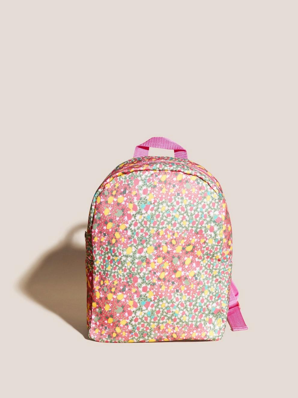 Girls Backpack in PINK MLT - MODEL FRONT