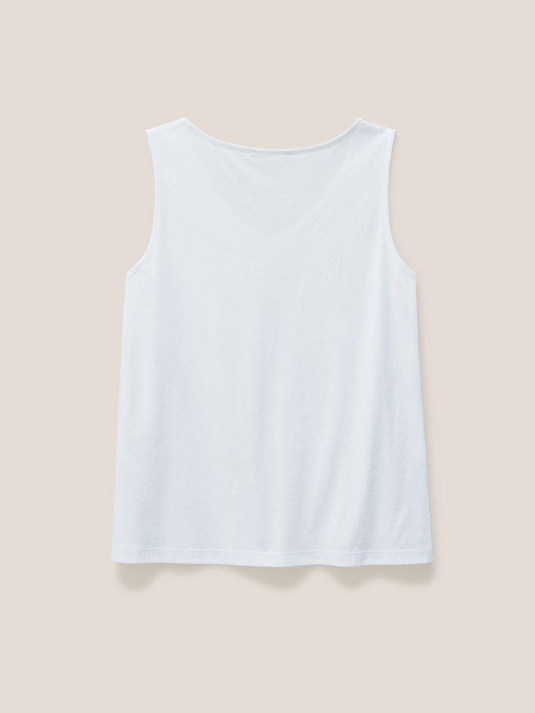 URBAN JERSEY VEST in BRIL WHITE - FLAT BACK