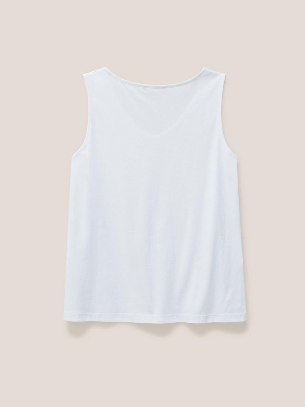 URBAN JERSEY VEST in BRIL WHITE - FLAT BACK