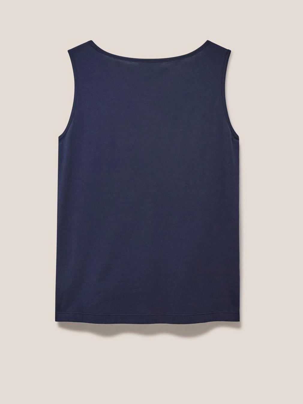 URBAN JERSEY VEST in FR NAVY - FLAT BACK