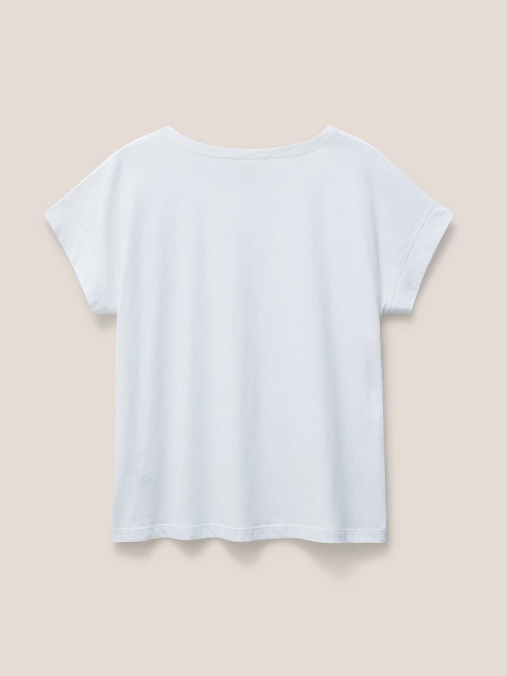 Urban Tee in BRIL WHITE - FLAT BACK