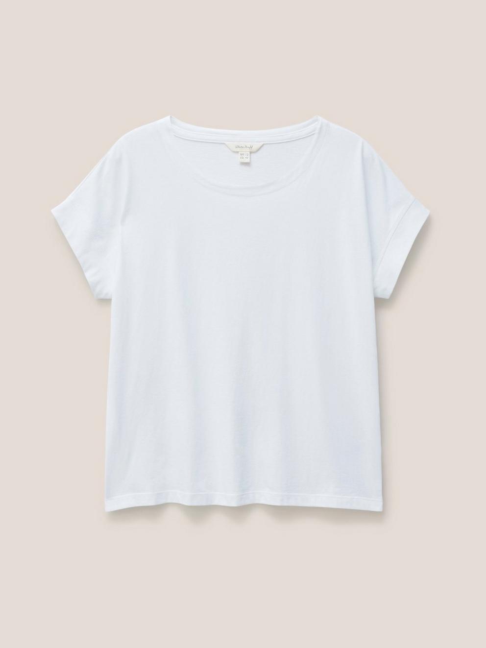 Urban Tee in BRIL WHITE - FLAT FRONT