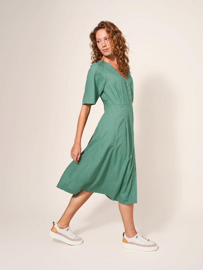 Izzie Dress in MID GREEN - LIFESTYLE