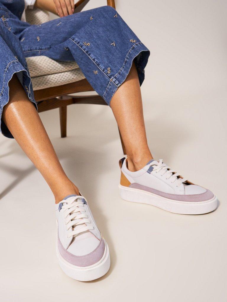 Denim Canvas Flatform Trainer from Refresh