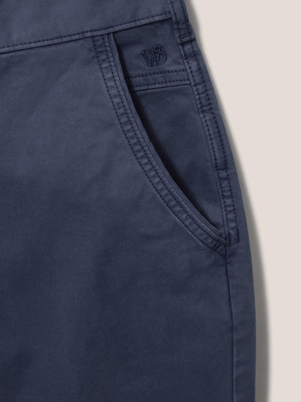 Sutton Slim Fit Chino Short in DARK NAVY - FLAT DETAIL