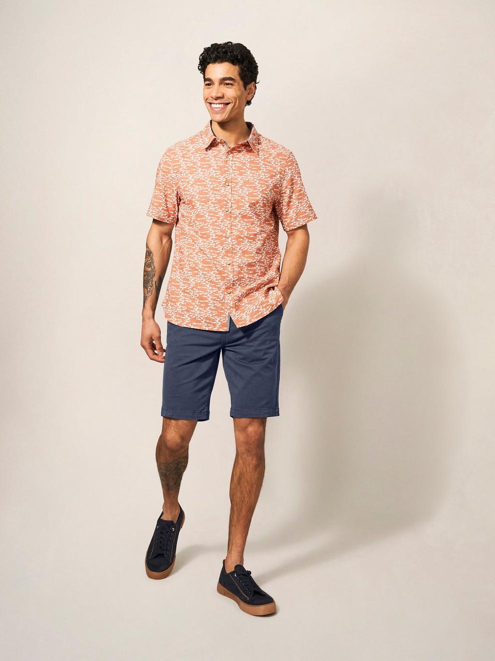 Sutton Slim Fit Chino Short in DARK NAVY - LIFESTYLE