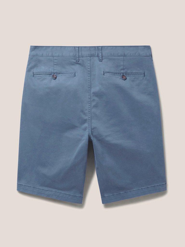 Sutton Slim Fit Chino Short in DEEP BLUE - FLAT BACK
