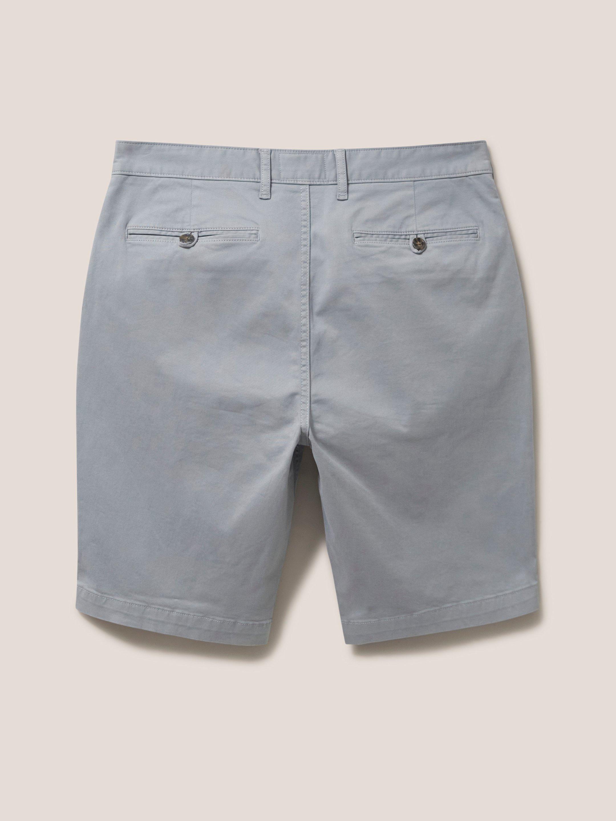Sutton Slim Fit Chino Short in LGT GREY - FLAT BACK