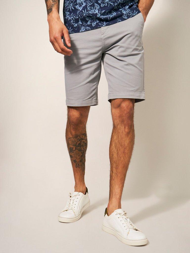 Grey slim best sale fit shorts