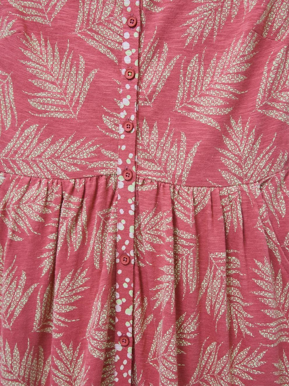 Pearl Midi Jersey Dress in PINK MLT - FLAT DETAIL