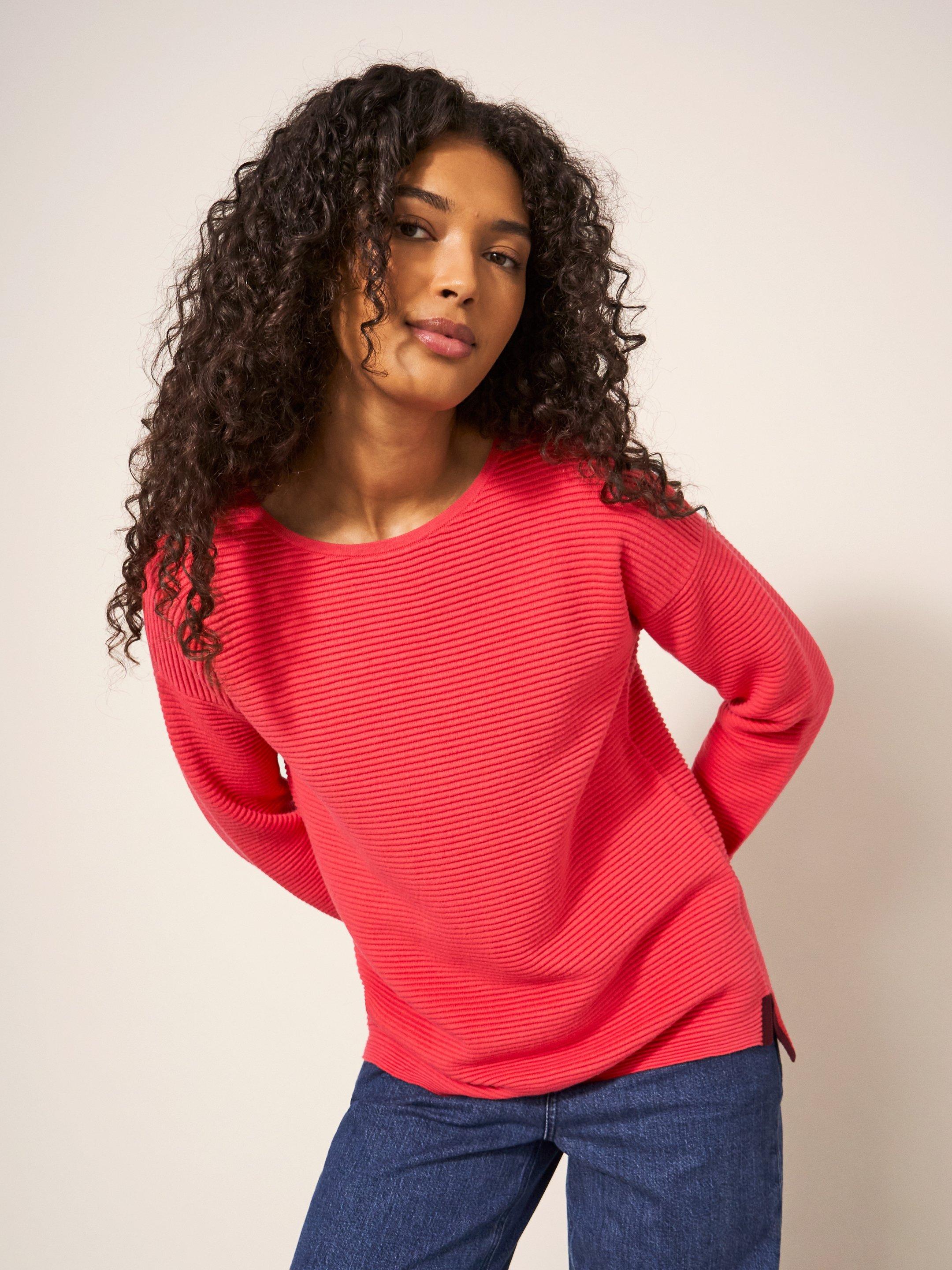 JANA JUMPER in BRIGHT PINK White Stuff