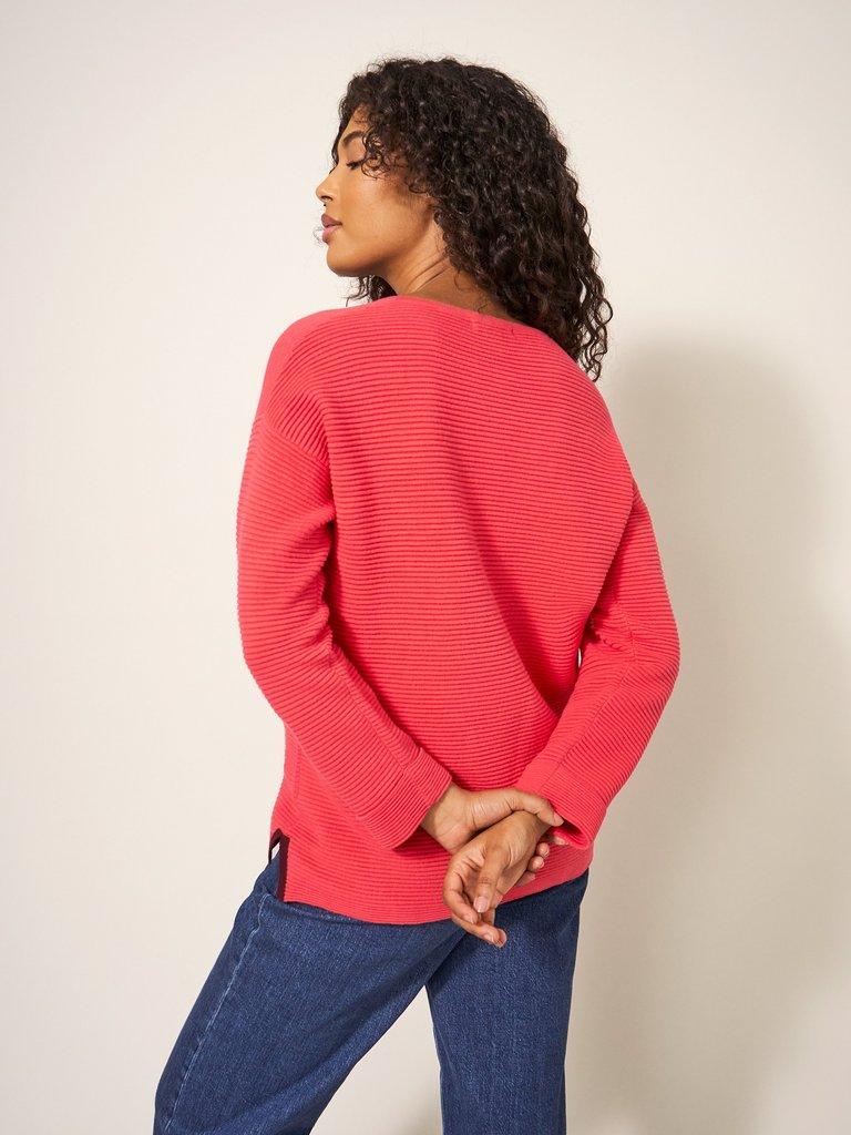 JANA JUMPER in BRT PINK - MODEL BACK