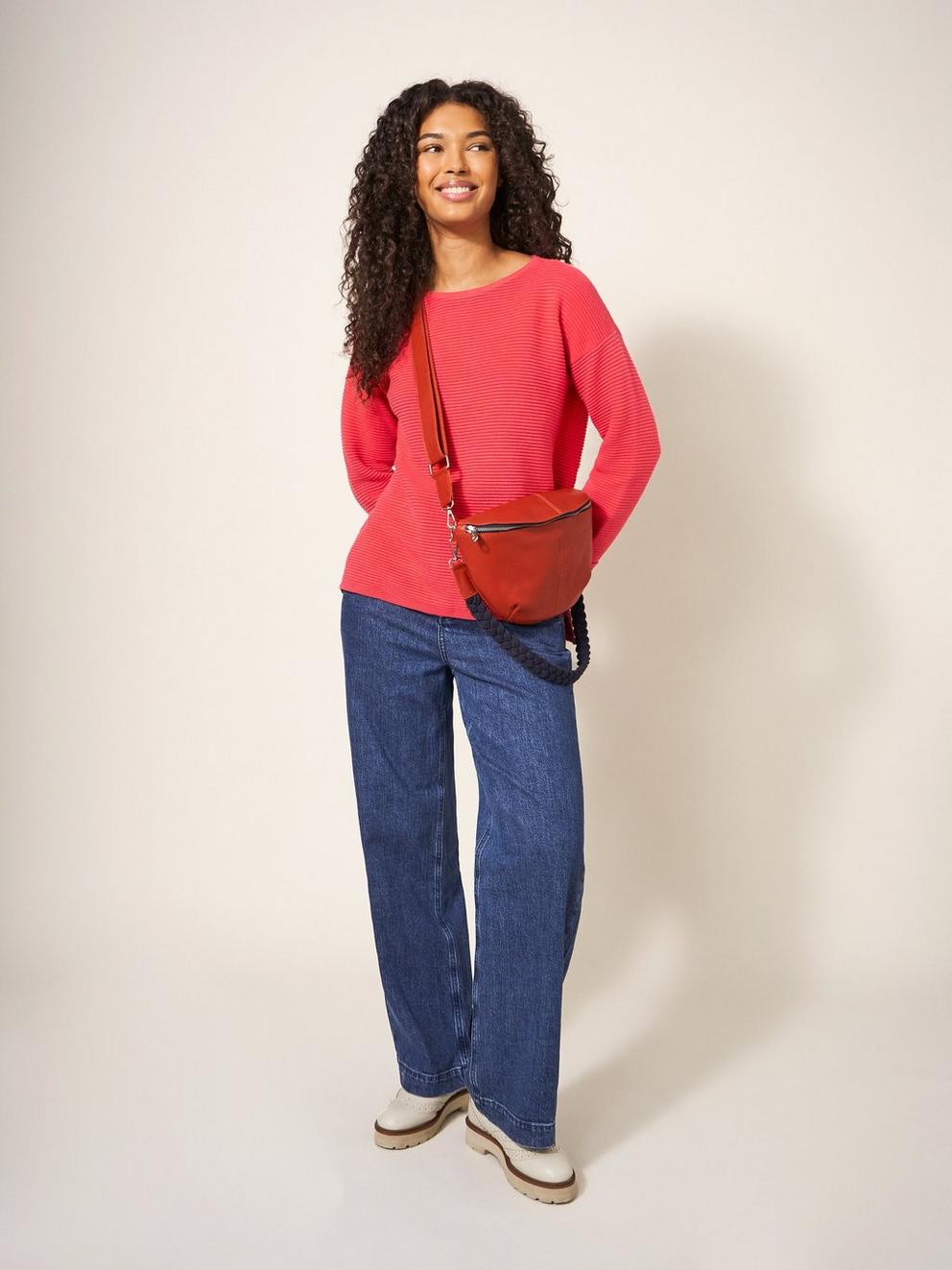 JANA JUMPER in BRT PINK - MODEL DETAIL