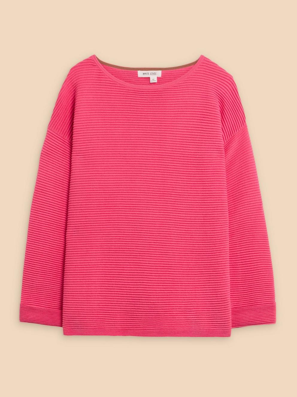 JANA JUMPER in MID PINK - FLAT FRONT