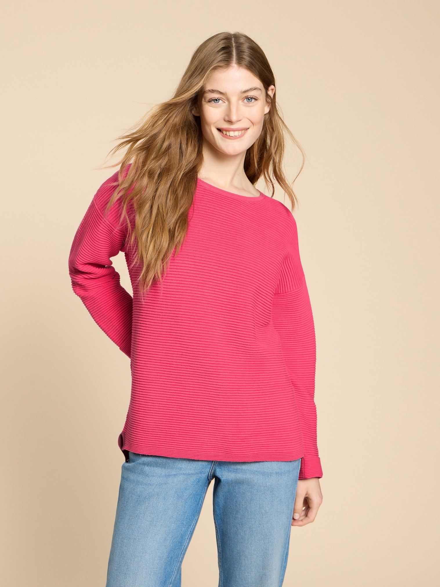 JANA JUMPER in MID PINK - LIFESTYLE