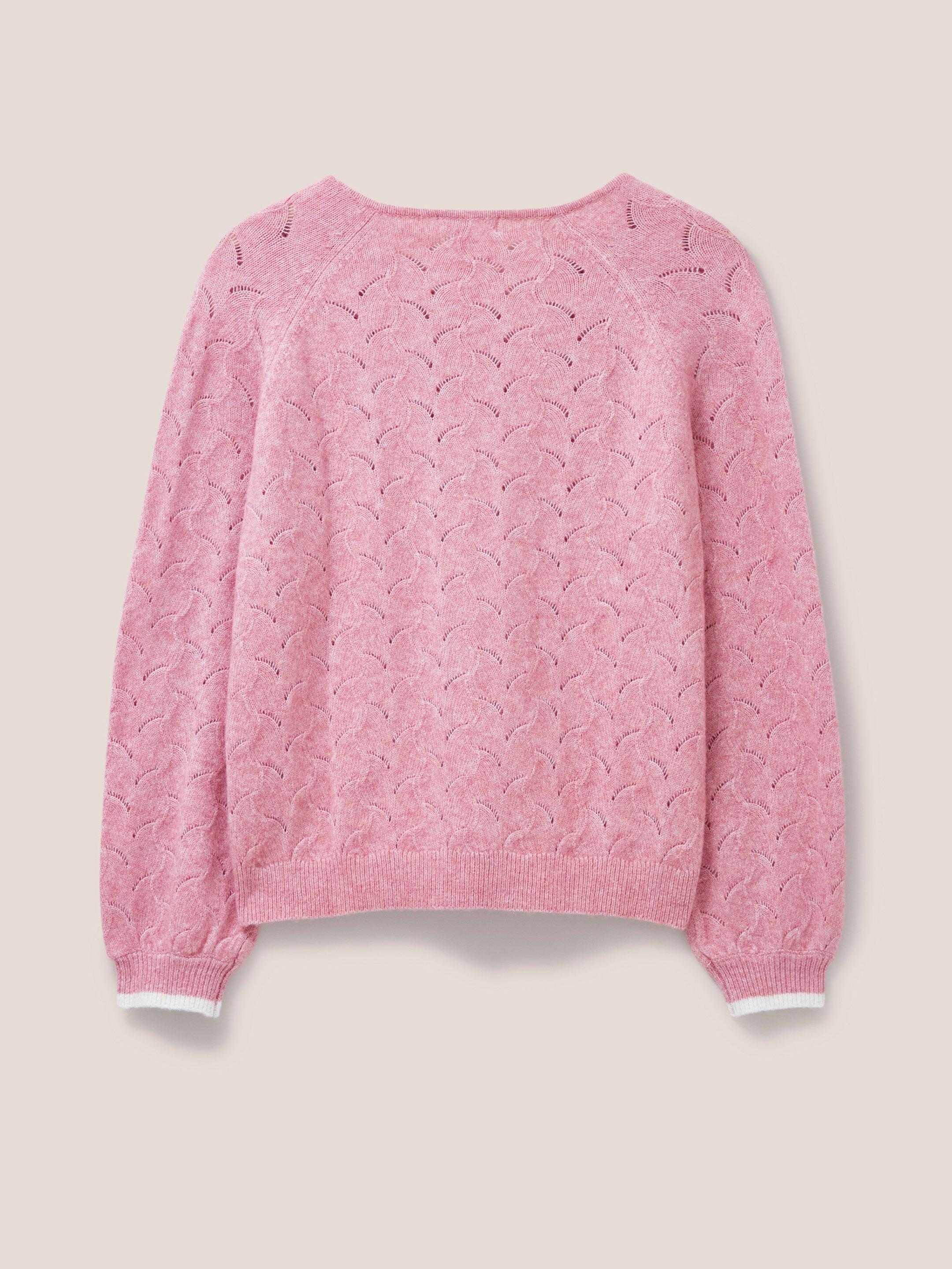 JENNIE POINTELLE JUMPER in MID PINK - FLAT BACK