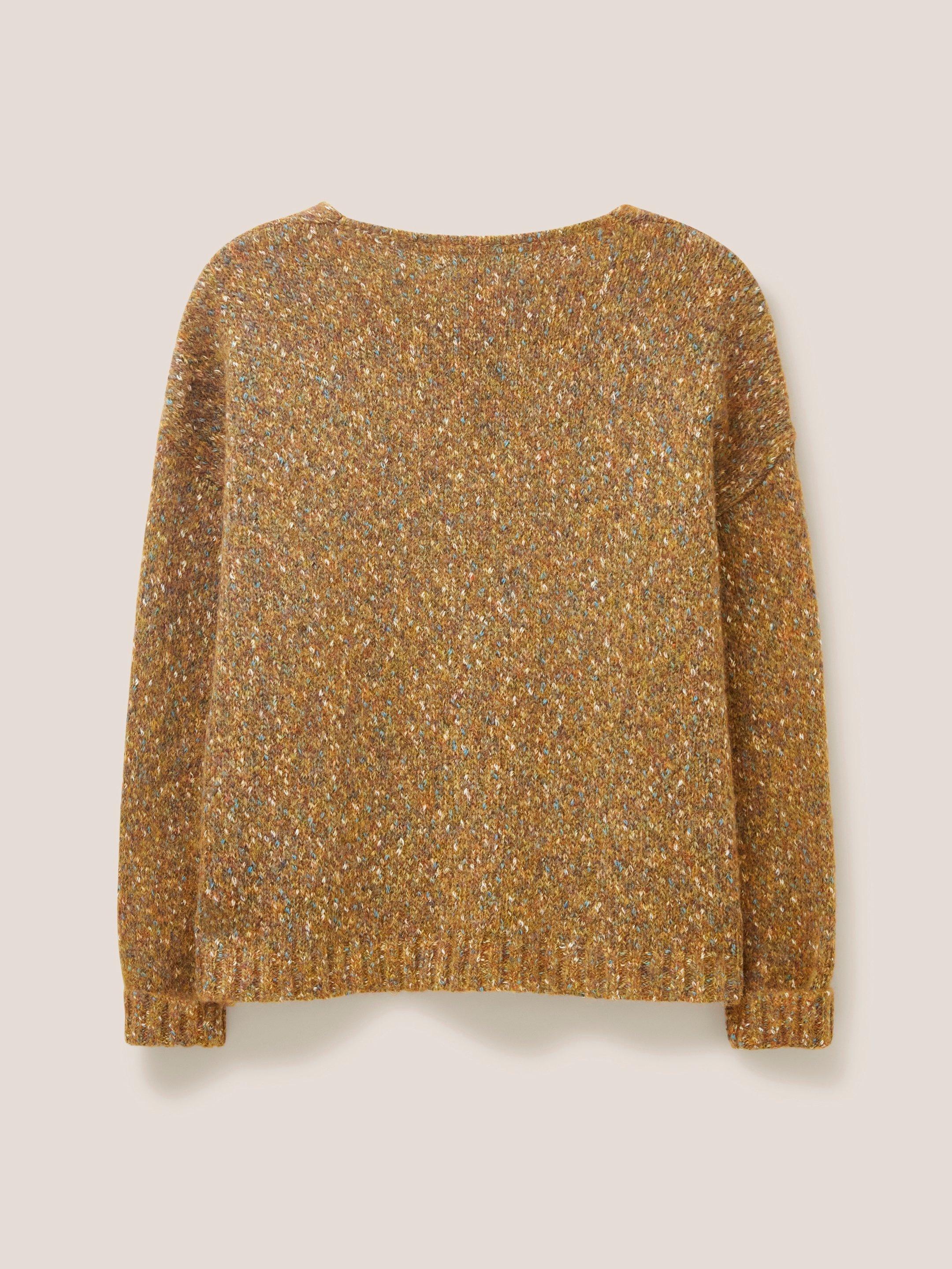 TEXTURE JUMPER in BROWN MLT - FLAT BACK