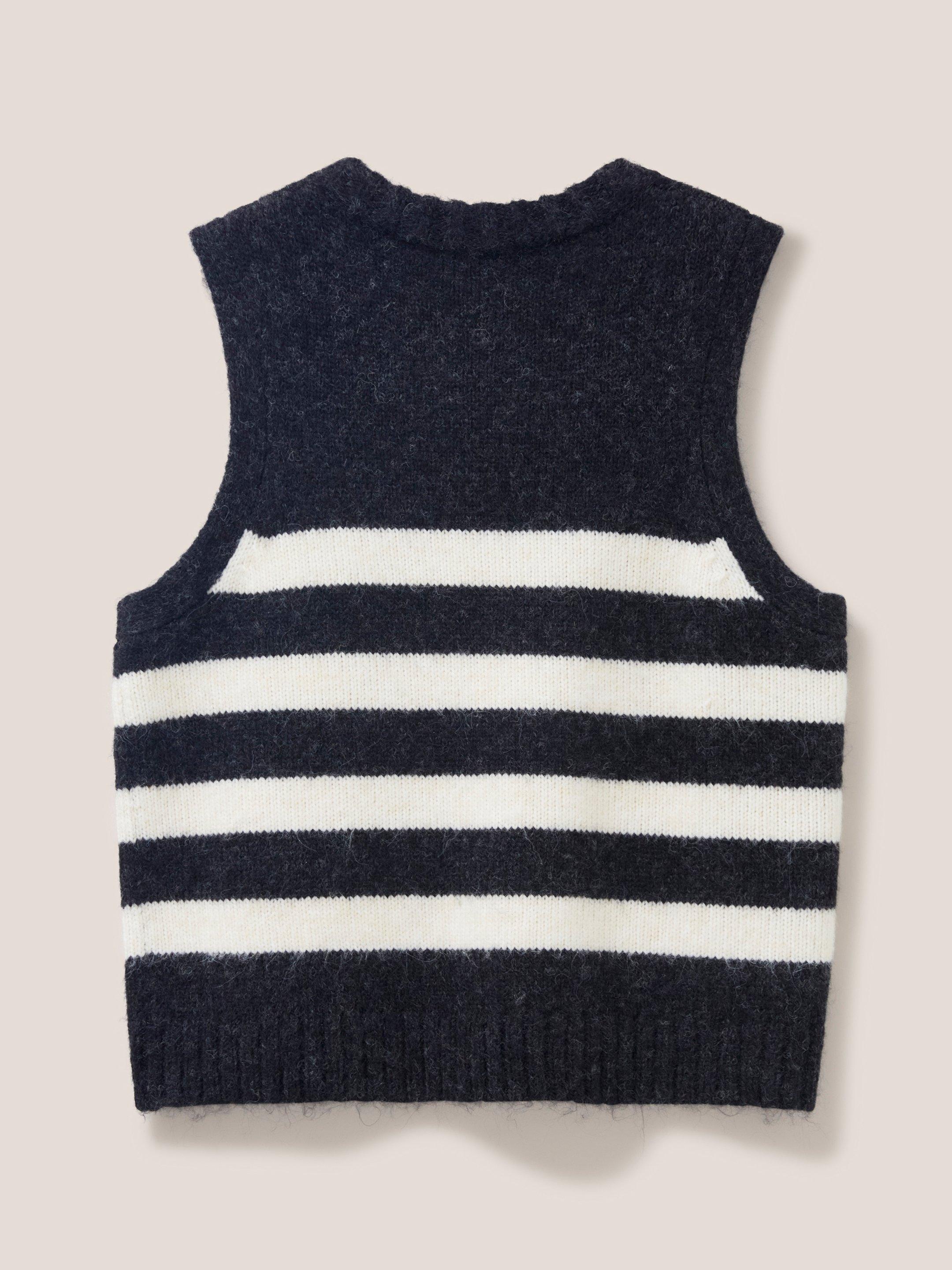 STRIPE TANK in BLK MLT - FLAT BACK