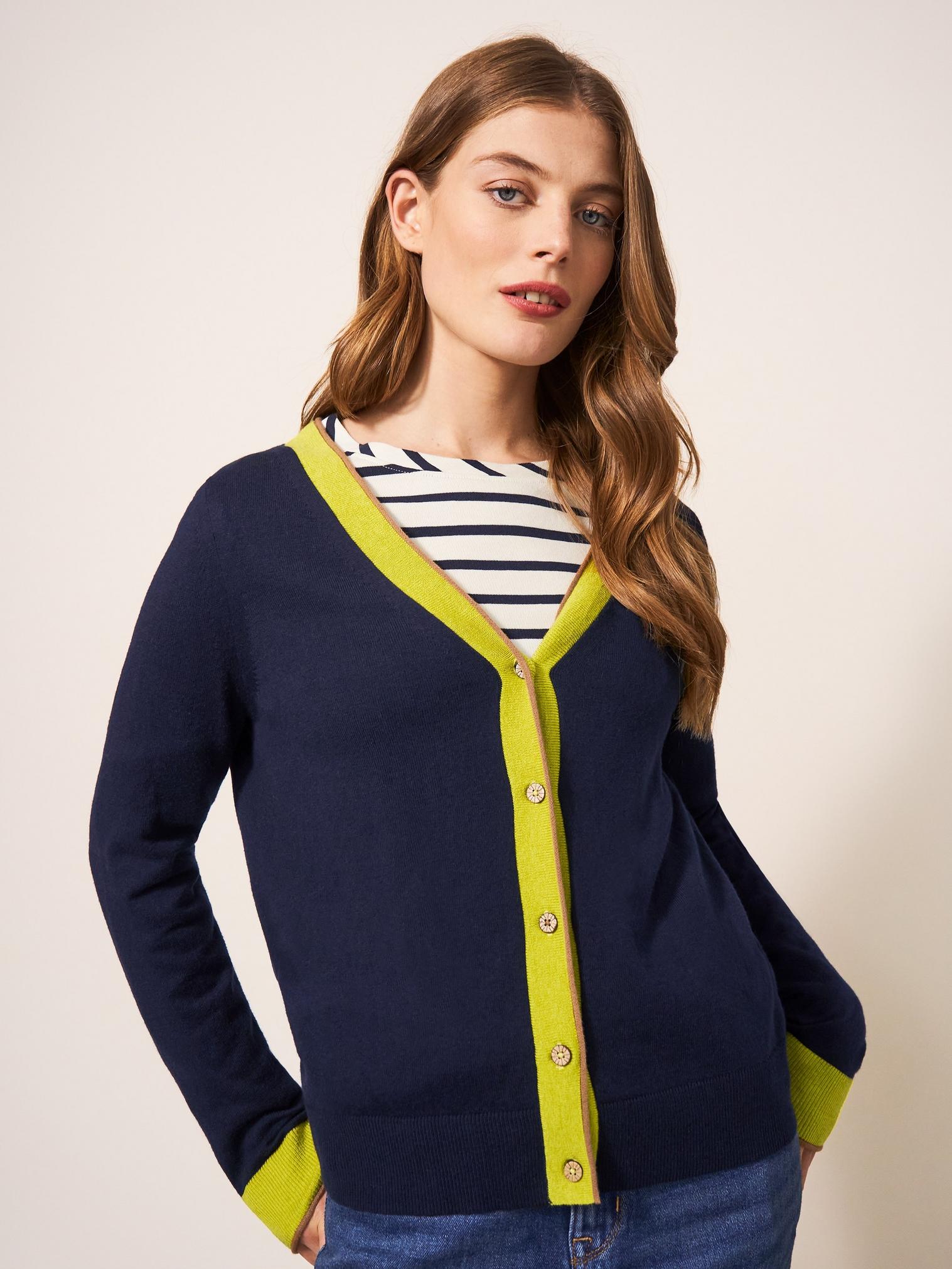 SALLY SMART CARDI in DARK NAVY - LIFESTYLE