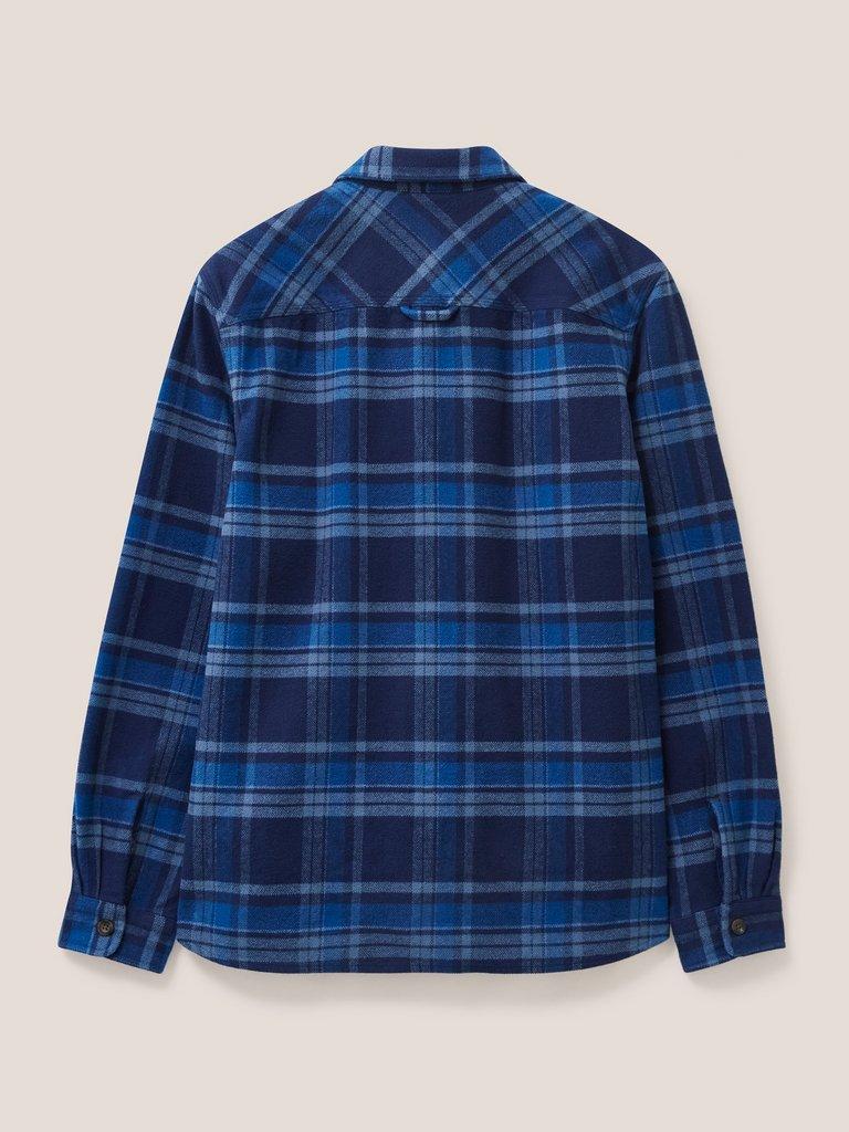 Darwen Check Woven Overshirt in DARK NAVY | White Stuff