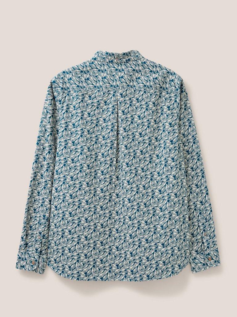 Dandelion Printed Shirt in MID TEAL - FLAT BACK