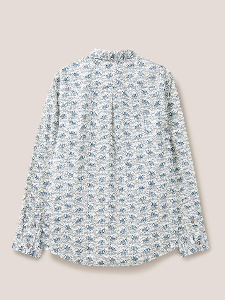 Duck Printed Shirt in NATURAL WHITE | White Stuff