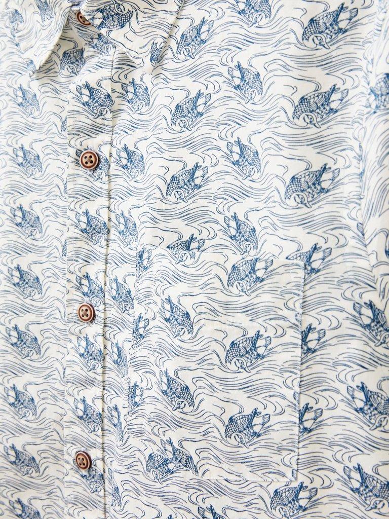 Duck Printed Shirt in NAT WHITE - FLAT DETAIL