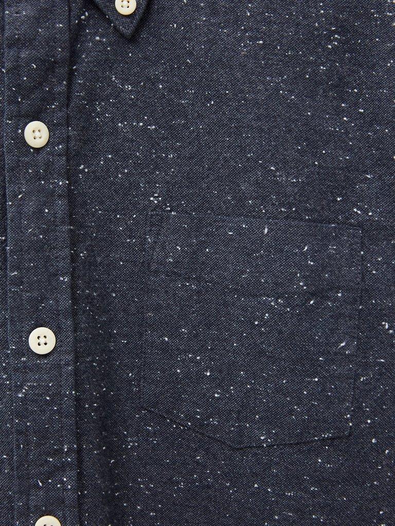 Oxford Nep Shirt in CHARC GREY - FLAT DETAIL