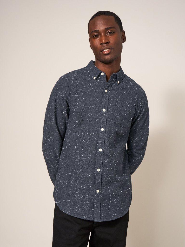 Oxford Nep Shirt in CHARC GREY - LIFESTYLE
