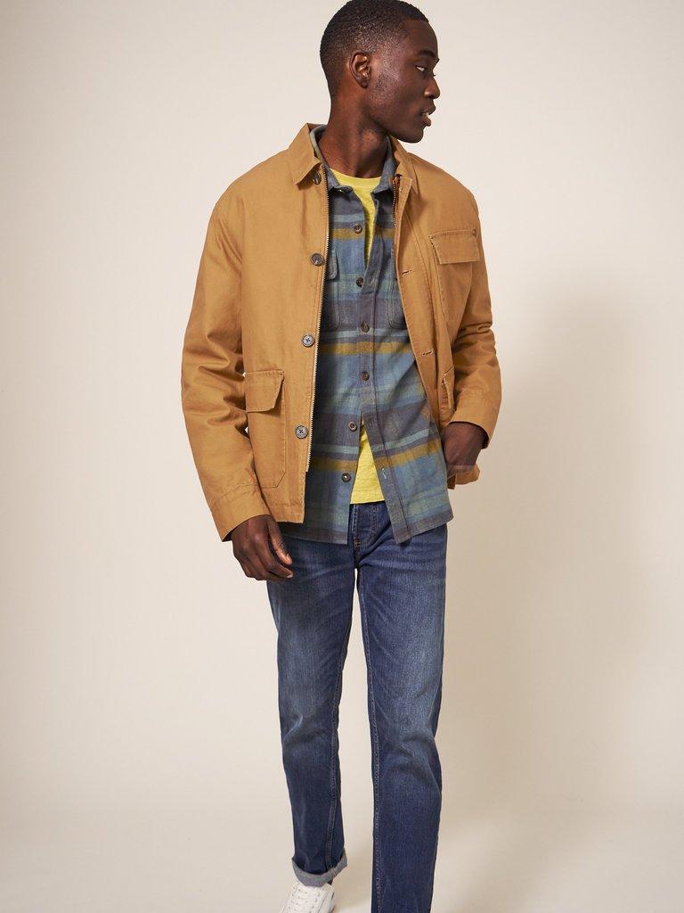 Mens tan canvas on sale jacket