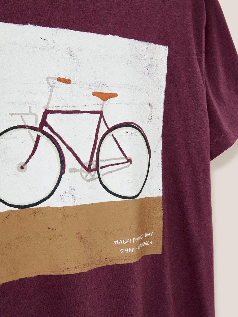 City Cruiser Graphic Tshirt in MID PLUM - FLAT DETAIL